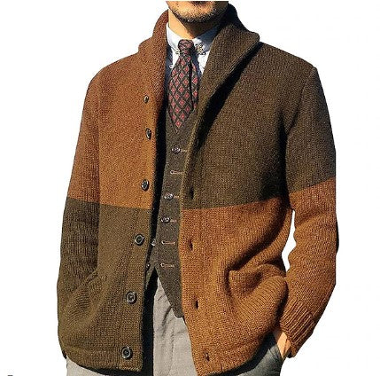 Herren Strickjacke Vintage Style Retro Look - IdealeKleiden