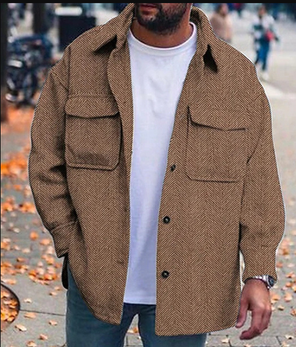 Cozy men's warm shirt → Comfortable men's flannel shirt