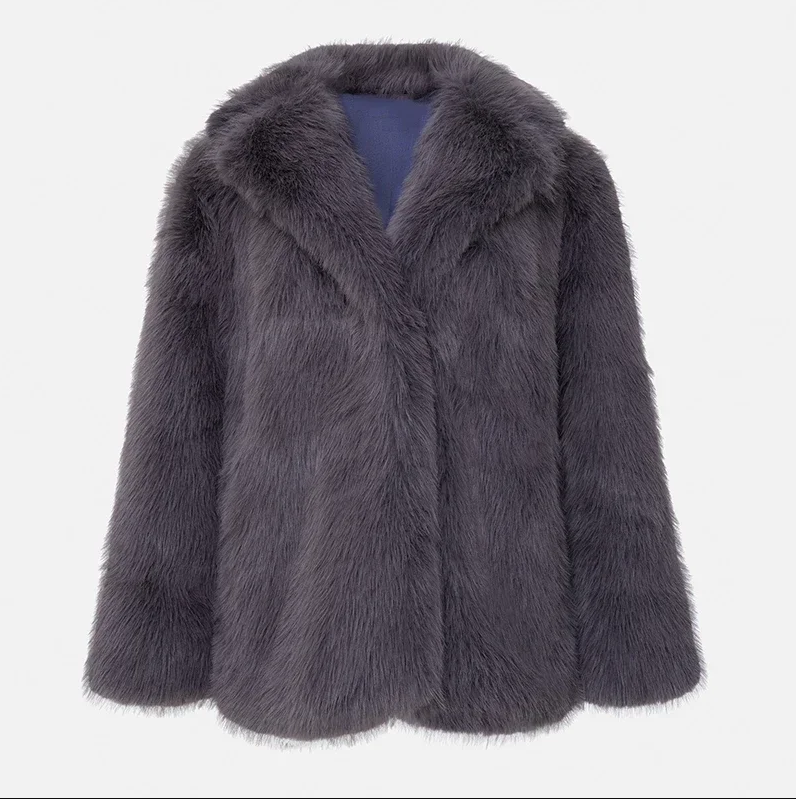 Luxury Women's Jacket Soft Faux Fur