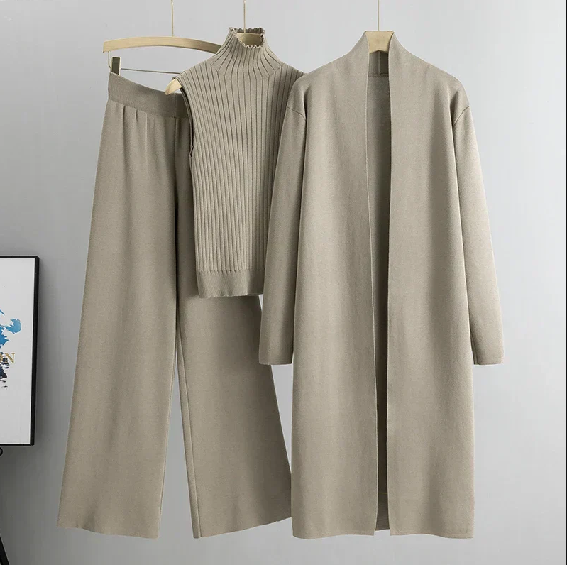 Eleganter Damenanzug 3-teilig Luxus Design - IdealeKleiden