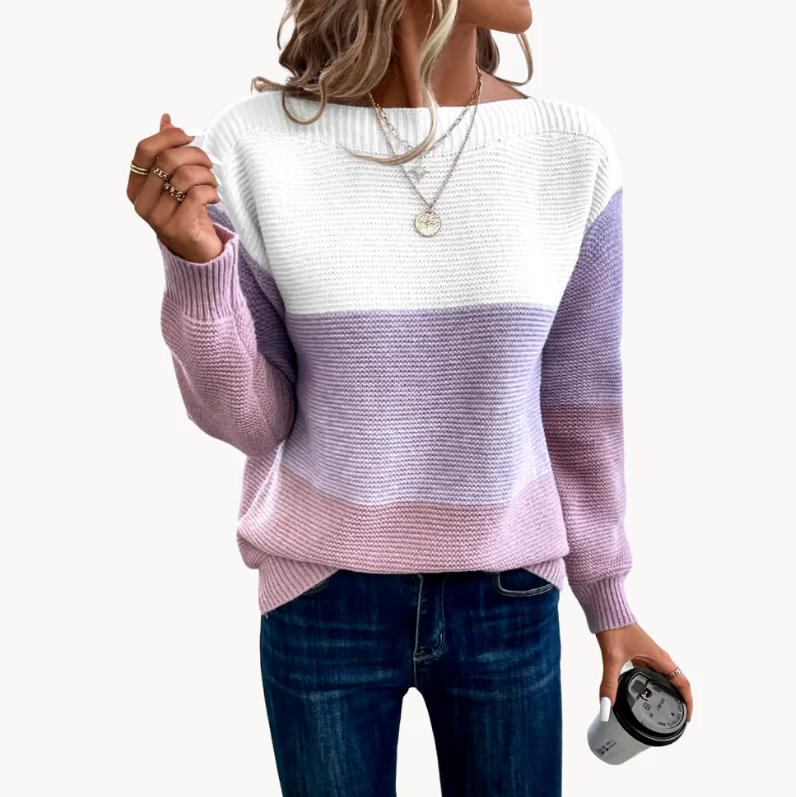 Retro-Pullover Damen Komfort Style - IdealeKleiden