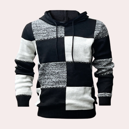 Stylish Patchwork Hoodie for Men Modern Design
