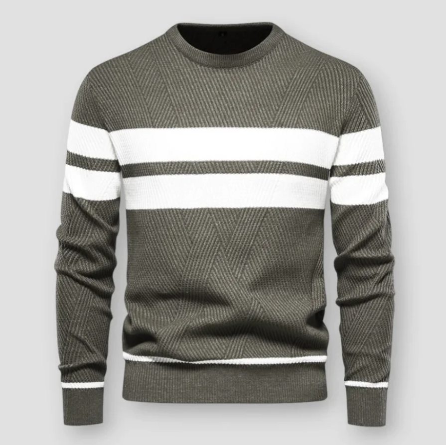 Men's Soft Striped Knitted Sweater
