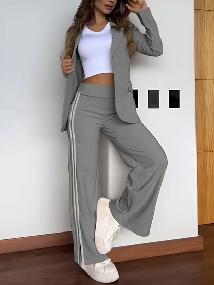 Elegant Blazer Set Women Modern Chic