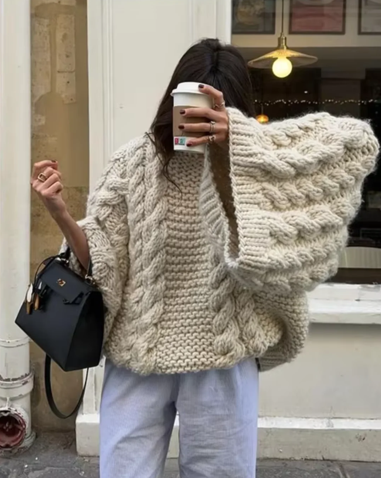 Cozy Women's Chunky Knit Soft Sweater