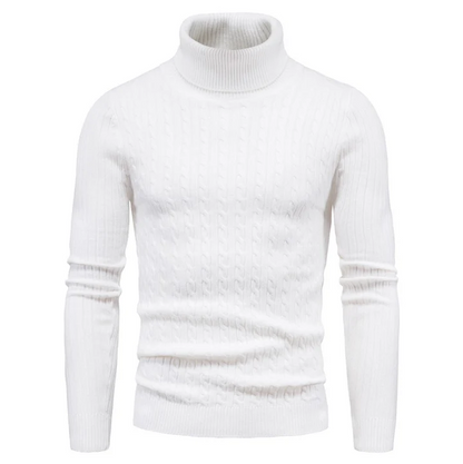 Herren Rollkragenpullover Kaffeebraun - IdealeKleiden