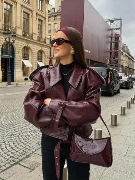 Women's Leather Jacket Autumn Winter Trend
