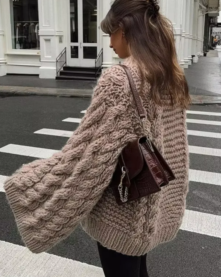 Cozy Women's Chunky Knit Soft Sweater