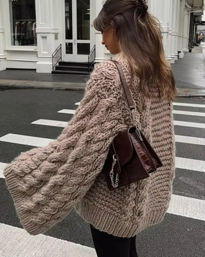 Cozy Women's Chunky Knit Soft Sweater