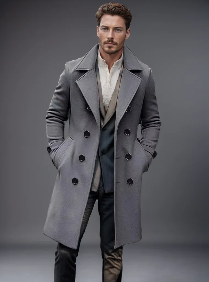 Men's Wool Coat Warm Stylish