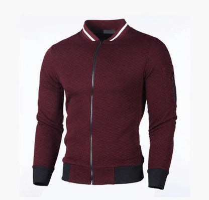 Men's Sweatshirt Zip Stand-up Collar