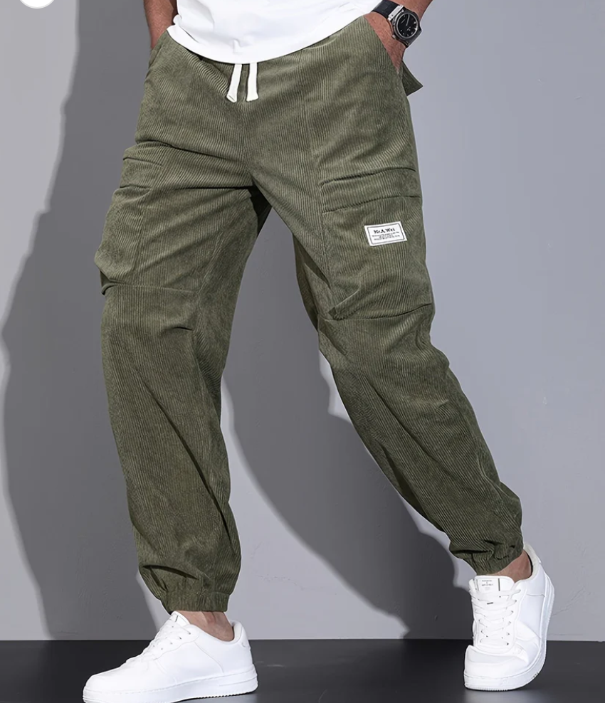 Kaffeefarbene Cordhose Elegant Beige