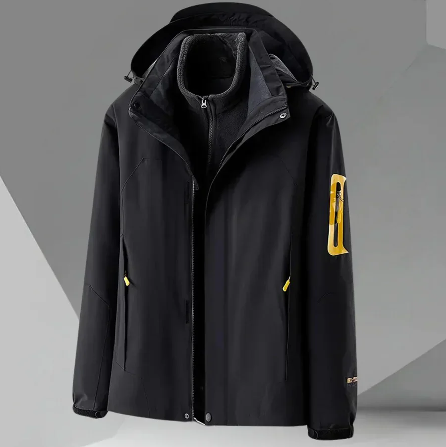 Men's Windbreaker Jacket Waterproof Hooded