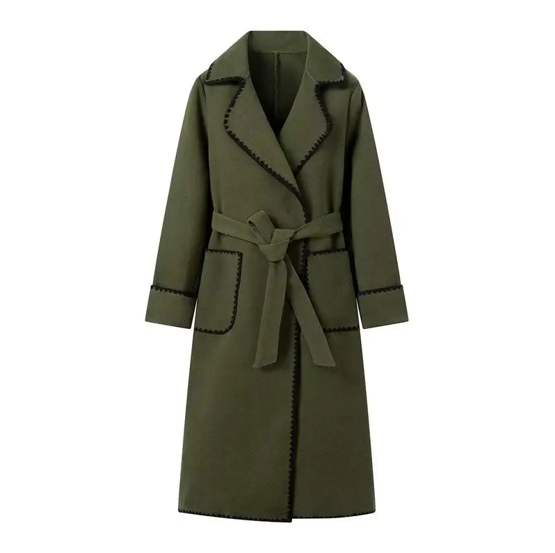 Mariana - Long Patchwork Coat Lightweight