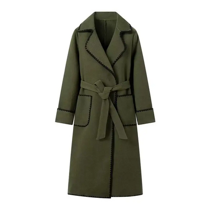 Mariana - Long Patchwork Coat Lightweight
