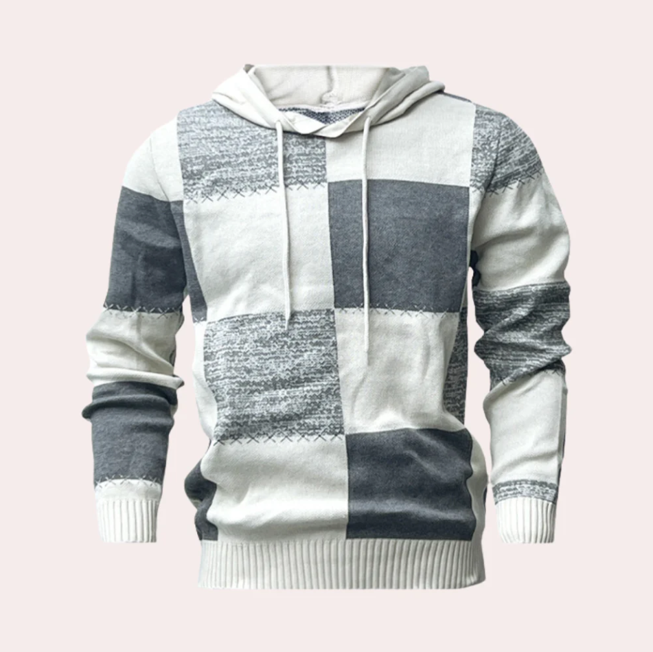 Stylish Patchwork Hoodie for Men Modern Design