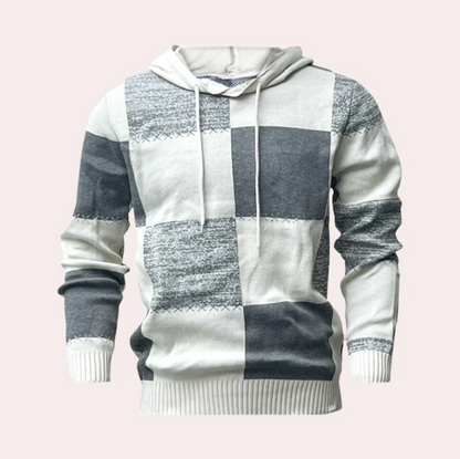 Stylish Patchwork Hoodie for Men Modern Design