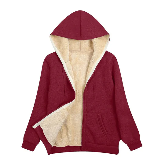 Women's Winter Jacket Hood Faux Fur Lining