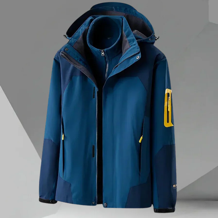 Men's Windbreaker Jacket Waterproof Hooded