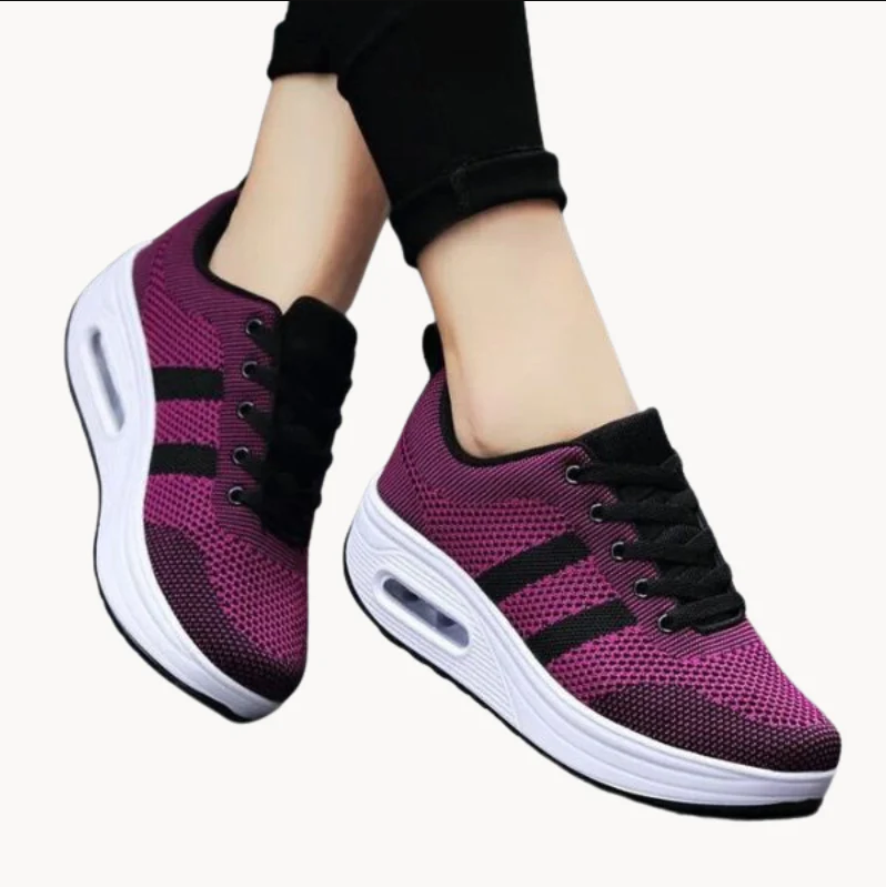Damen Sneaker Komfortabel Fußgewölbe Unterstützung - IdealeKleiden