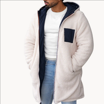 Herren Jacke Zweifarbig Reversibel Warm - IdealeKleiden