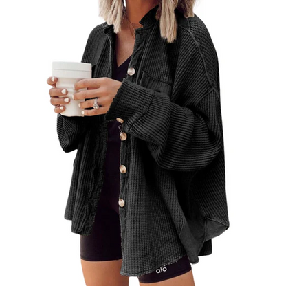 Classic Corduroy Jacket with Hood Cotton