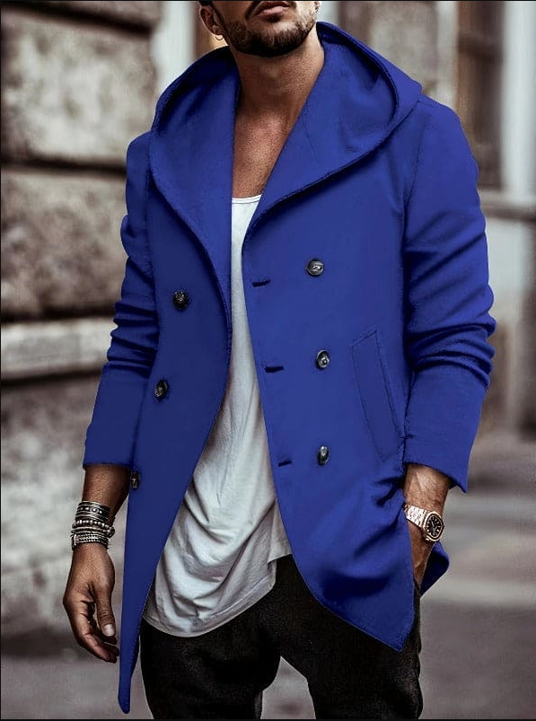 Men's Warm Hooded Long Sleeve Parka