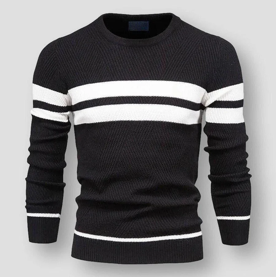 Men's Soft Striped Knitted Sweater