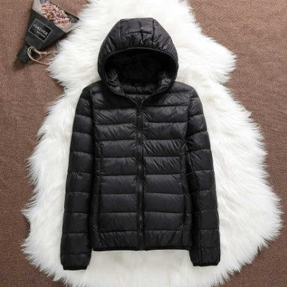 Daunenparka Damen Kapuze Warm