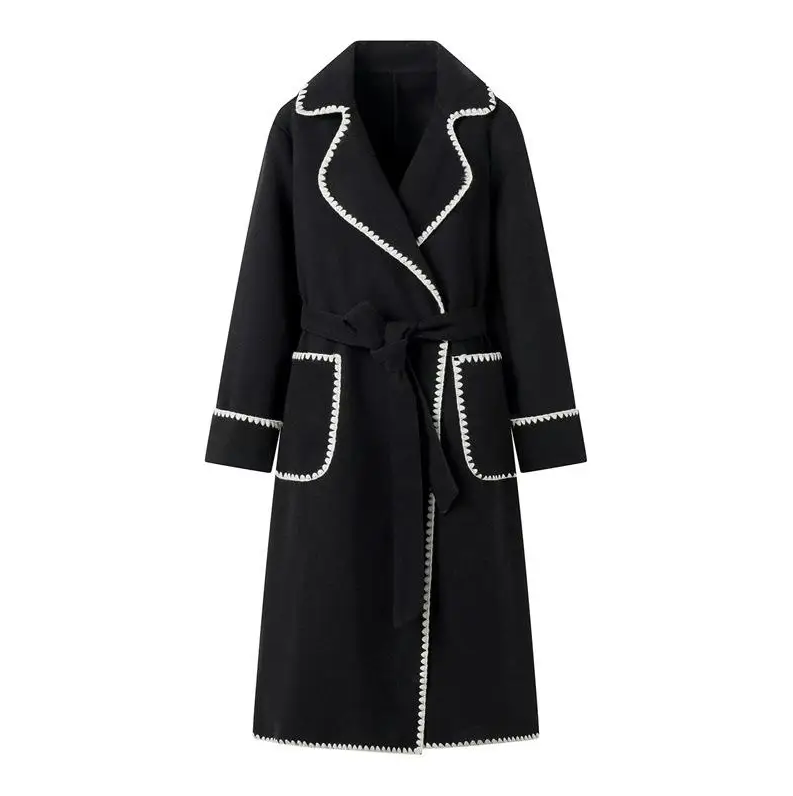 Mariana - Long Patchwork Coat Lightweight