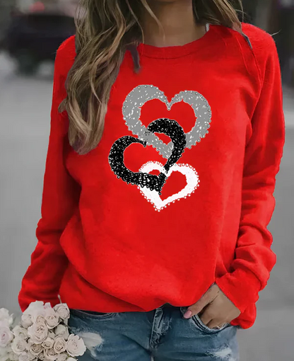 Christmas Sweatshirt Cozy Wintery Red