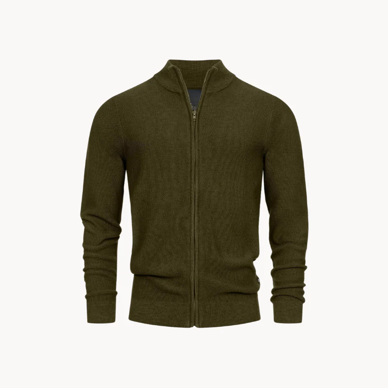 Moderner Herren Pullover Reißverschluss Bequem - IdealeKleiden