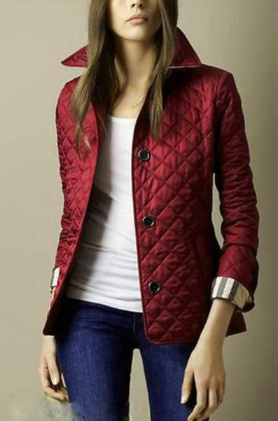 Silky Cotton Jacket Women's Slim Fit