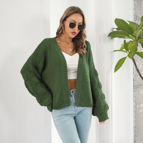 Women's Elegant Long-Sleeve Cardigan
