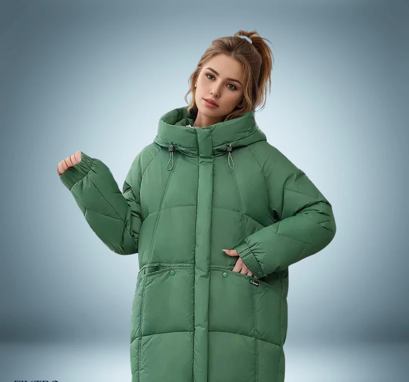 Stylish Grey Down Jacket for Women