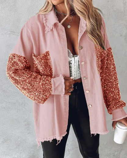 Spring Jacket for Women - Sequin Style