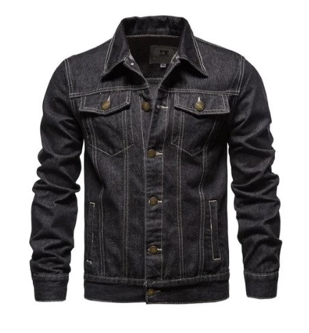 Retro Denim Jacket Elegant Style