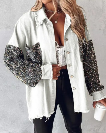 Spring Jacket for Women - Sequin Style