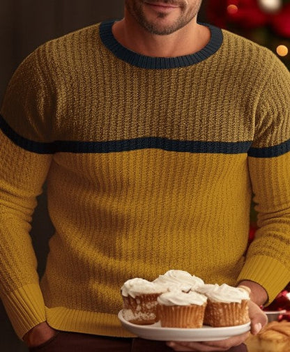 Men's Casual Crew Neck Sweater