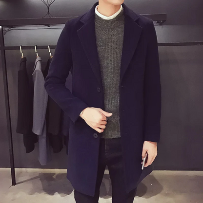 Herren Wollmantel Elegant Bürojacke