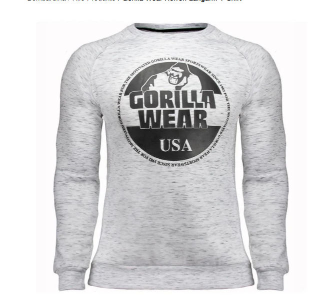 Men's Long-Sleeved T-Shirt Gorilla Design Cool