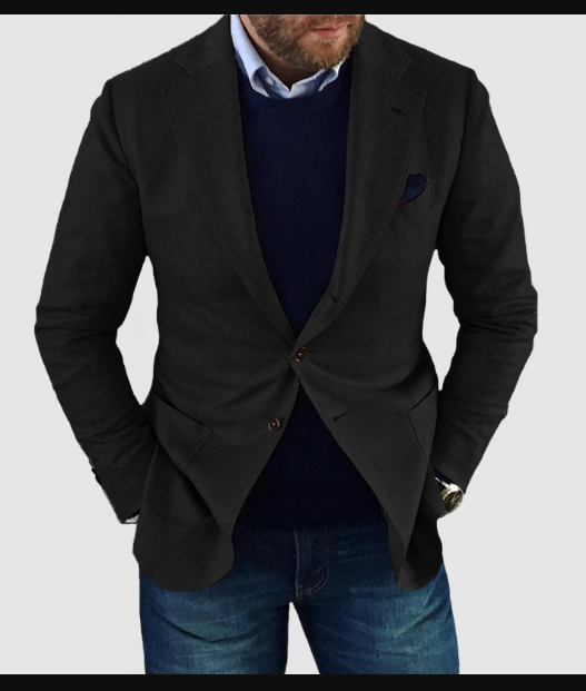 Men's Cardigan Casual Solid Color Long Sleeve