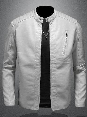 Herren Lederjacke Biker Stil Premium Qualität - IdealeKleiden
