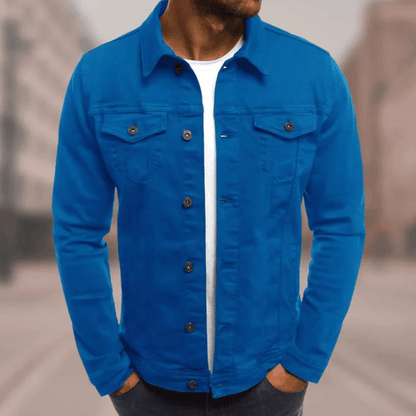 Men's Modern Philipe Style Denim Jacket