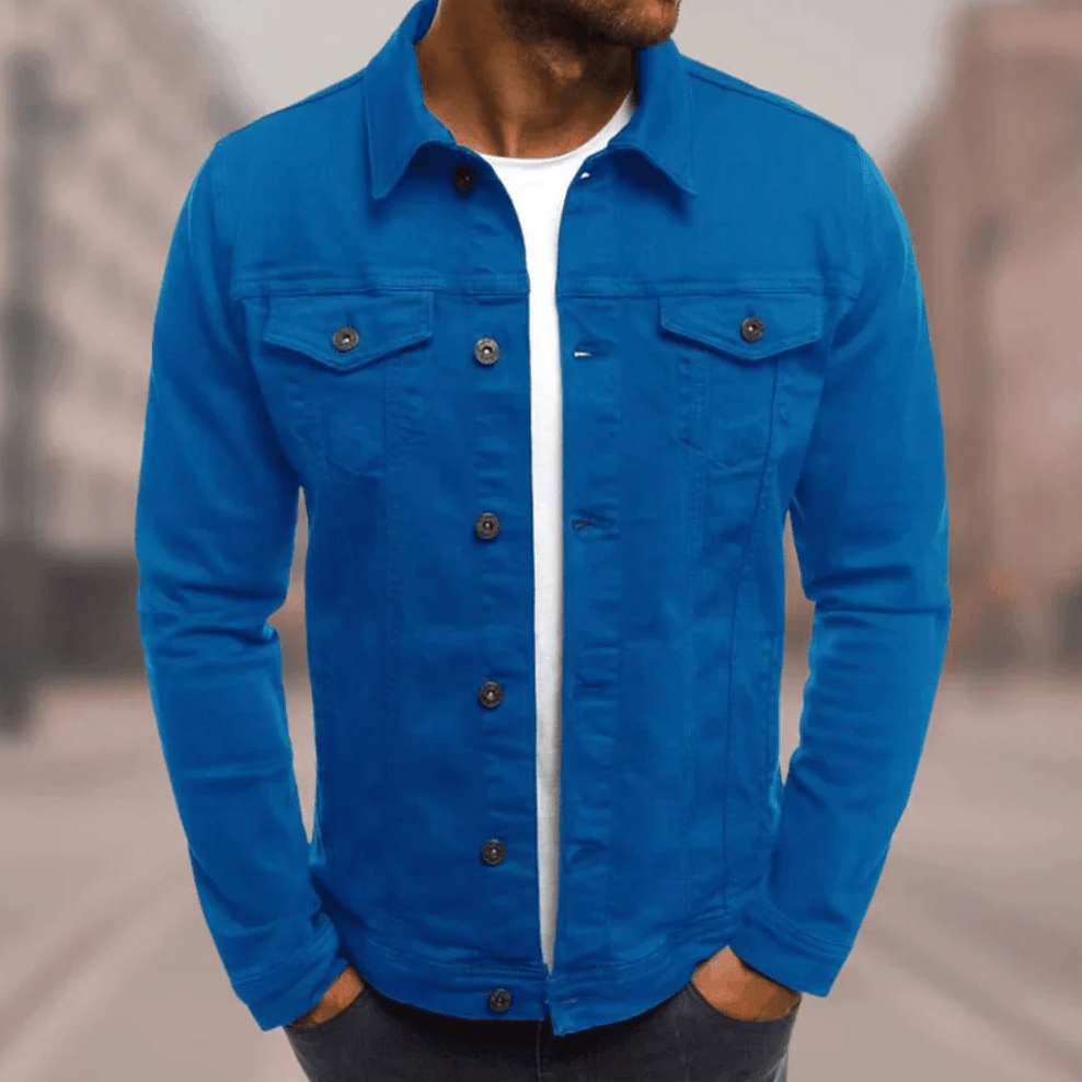 Fashionable Denim Jacket Men's Trend