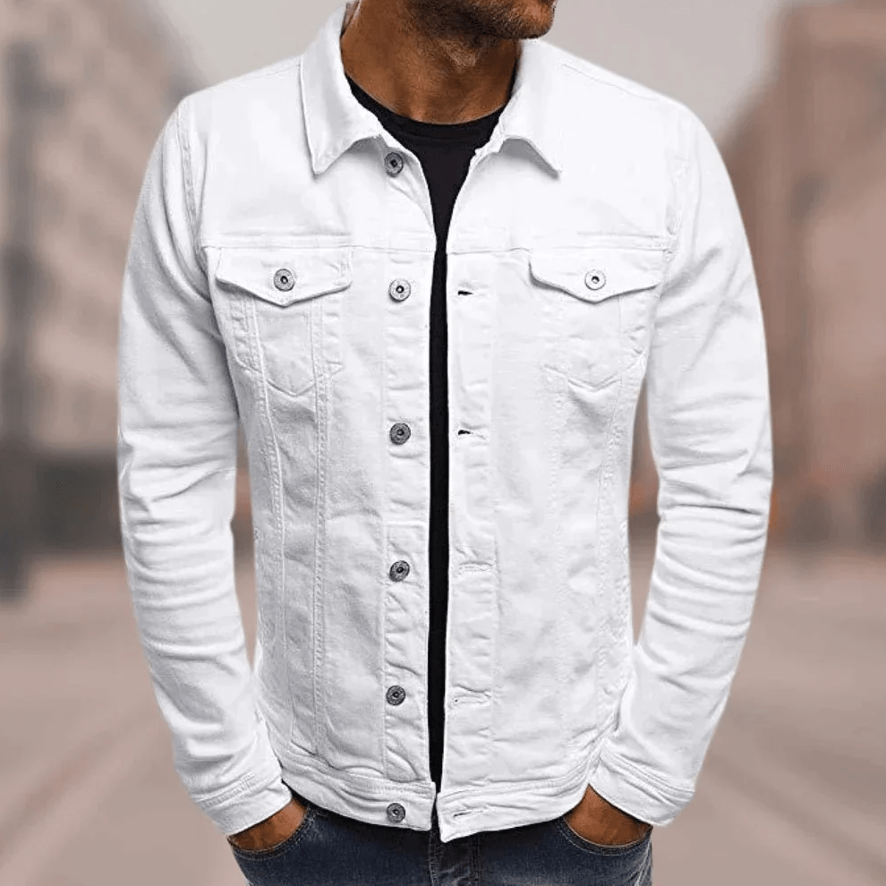 Men's Modern Philipe Style Denim Jacket