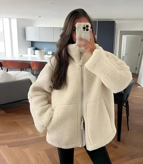 Plus Size Fleece Jacket Warm and Comfortable