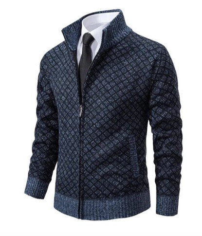 Patterned Cardigan Jacquard Style