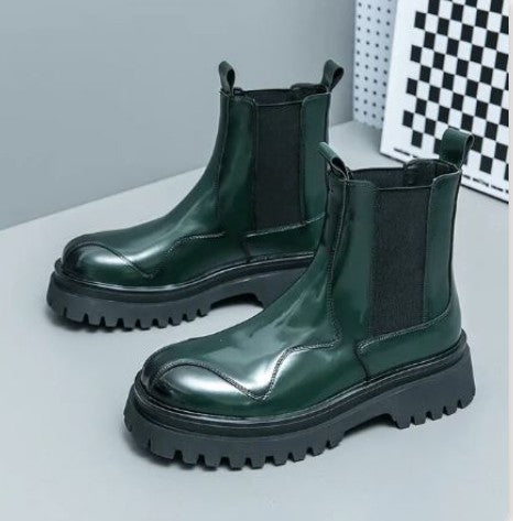 Lederstiefel Damen Schwarz Elegant