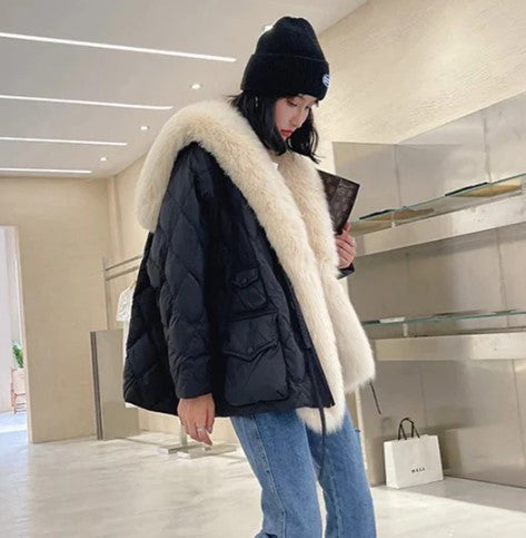 Luxury Jacket Fur Collar